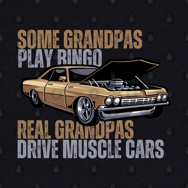 Muscle Car Grandpa for Vintage Car Lovers by JB.Collection